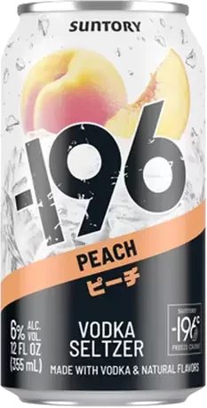 Suntory -196 Peach Vodka Seltzer CAN 355mL