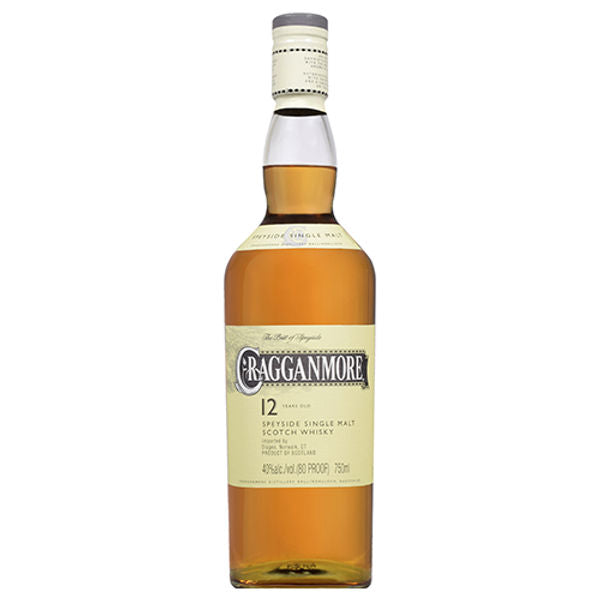 Cragganmore 12 Year Old Single Malt Scotch Whiskey, Speyside 750mL