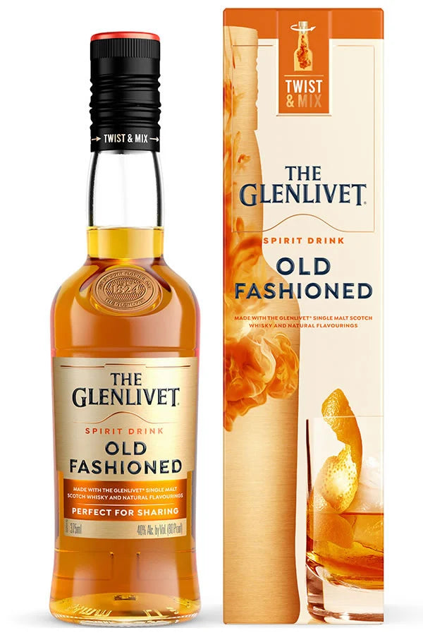 Glelivet Old Fansioned Twist & Mix Made with Glenlivet Single Malt and Natural Flavorings 375mL