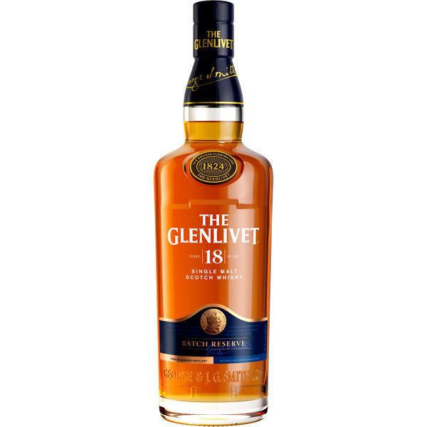 Glenlivet 18 Year Single Malt Scotch Whiskey 750mL