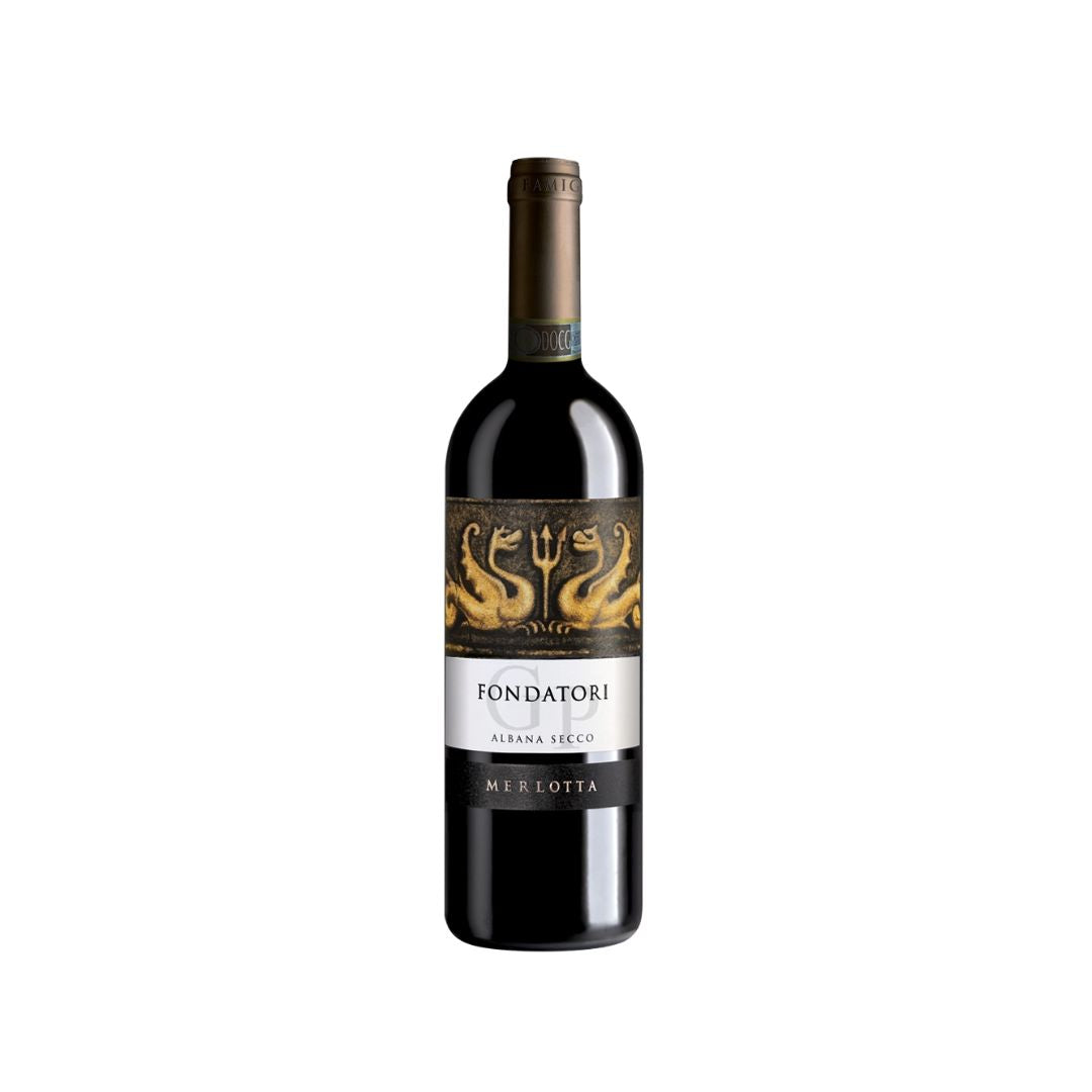 Merlotta Fondatori Romagna Albana Secco 2024 white wine bottle 750mL from Italy