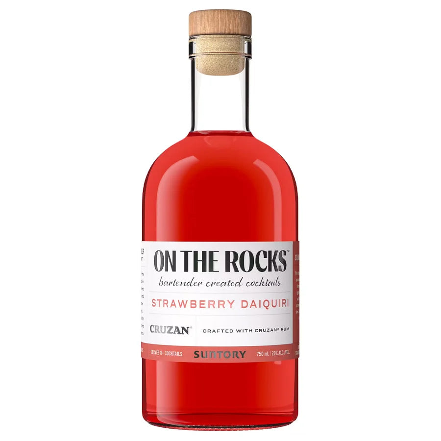 On the Rocks Strawberry Daiquiri Cruzan Rum Cocktail 750mL