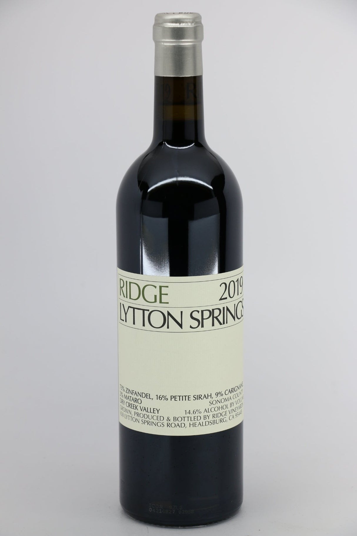 Ridge Vineyards Lytton Springs 2023 red wine bottle 750mL from USA