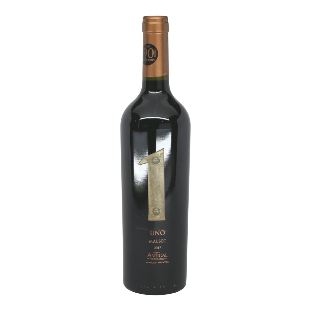 Antigal Uno 1 Mendoza Malbec 2022 red wine bottle 750mL from Argentina