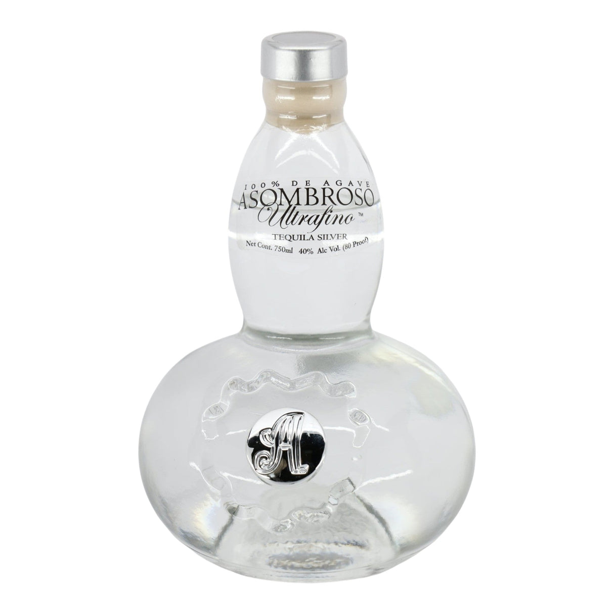 Asombroso Silver El Platno Tequila 750mL blanco tequila bottle from Mexico