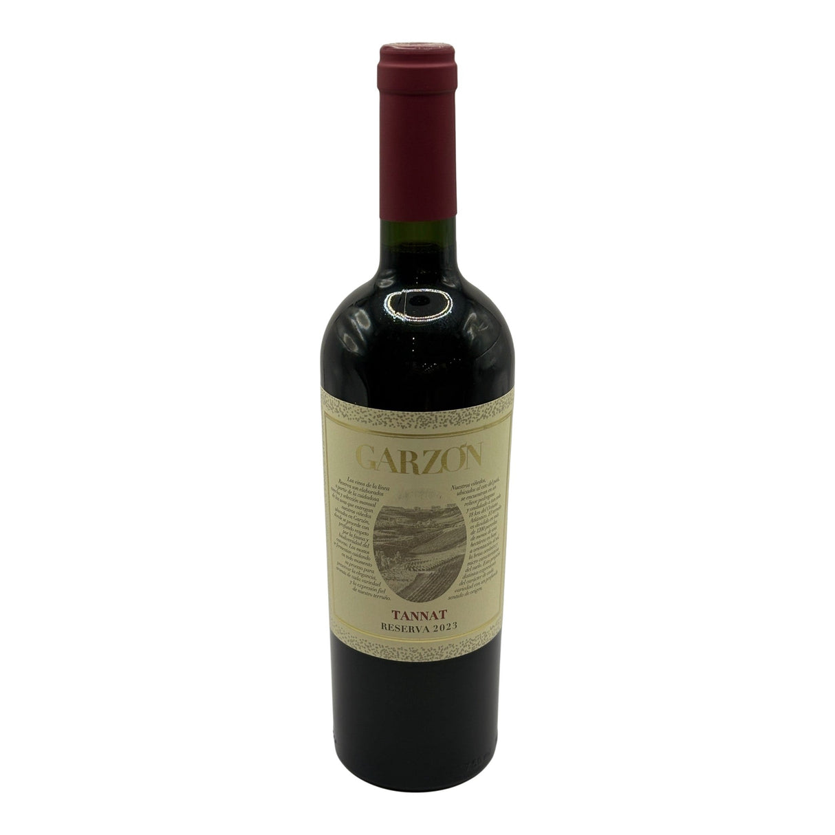 Bodega Garzon Tannat Reserva 2023 red wine bottle 750mL from Uruguay