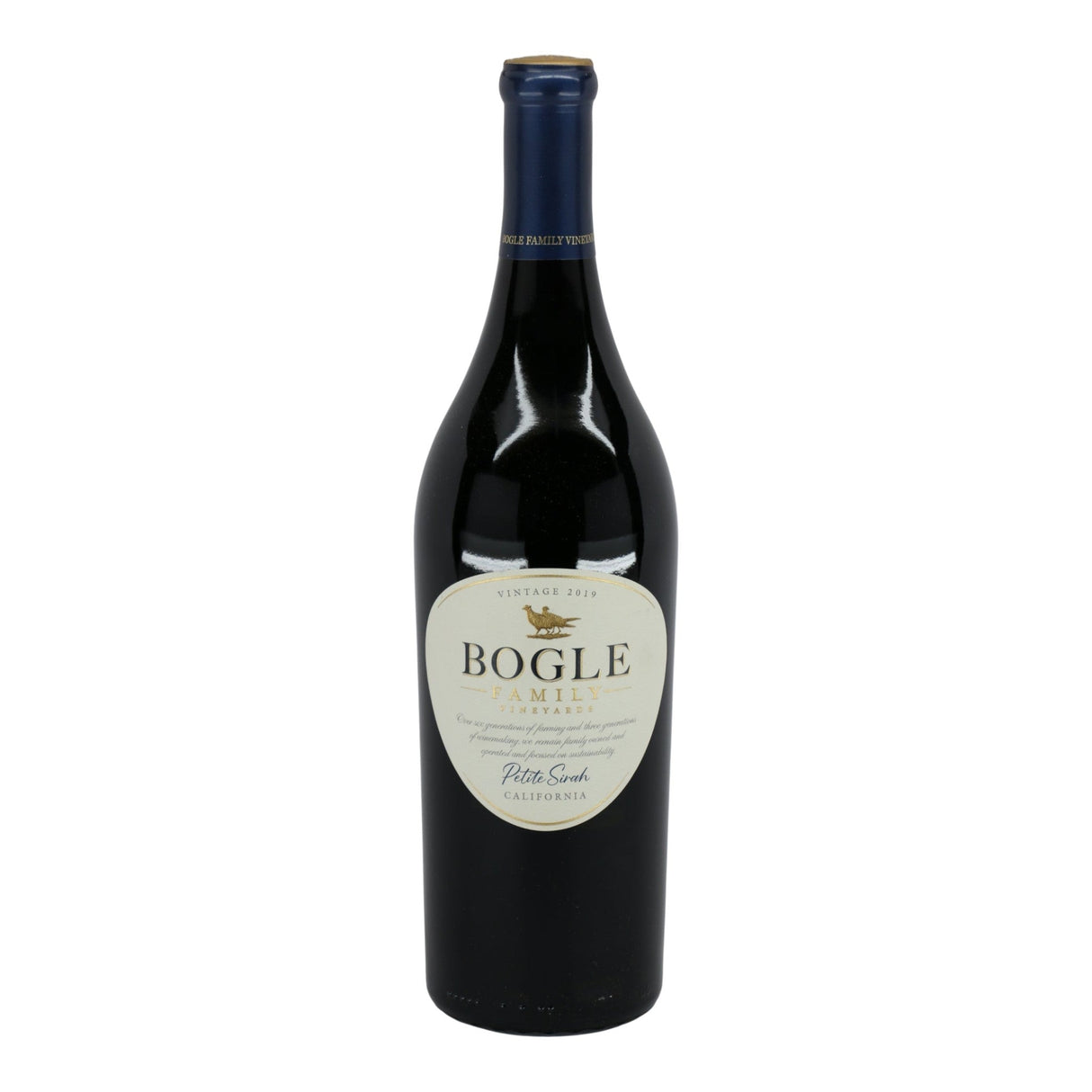Bogle California Petite Sirah 2021 red wine bottle 750mL from USA