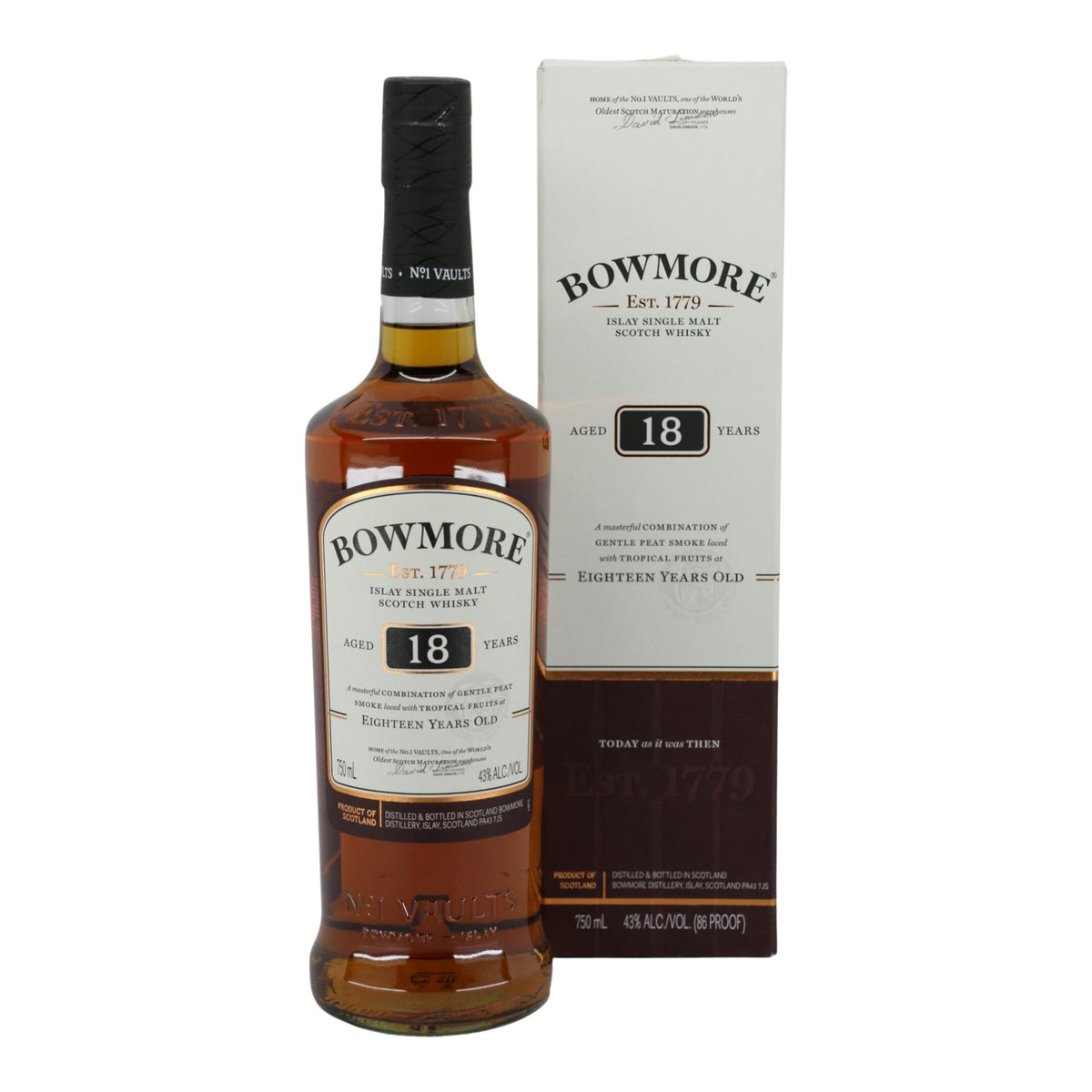 Y*i様 【未開封】BOWMORE スコッチウィスキー Bowmore 18 Year Old Single Malt Scotch Whiskey, Islay 750mL – PJ