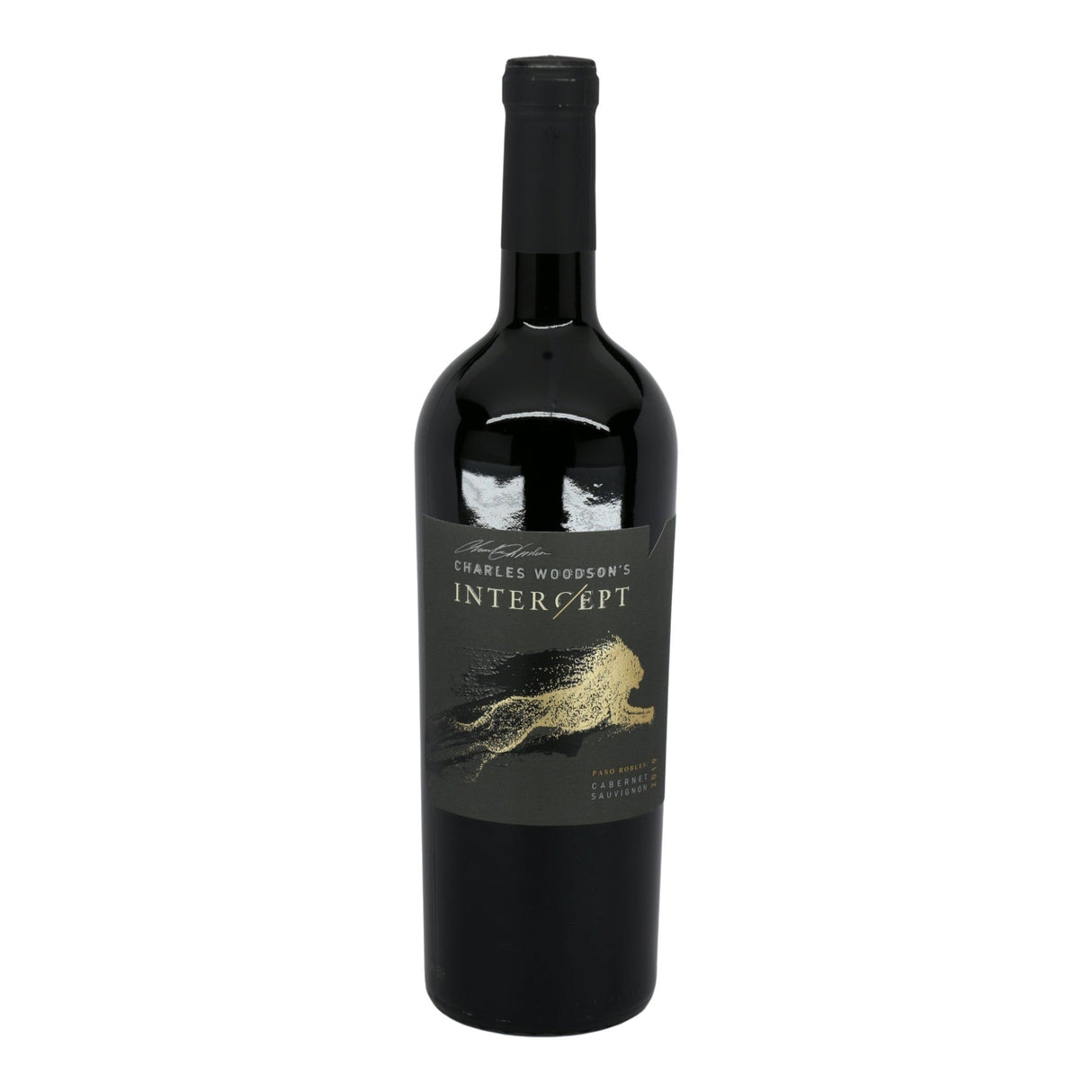 Charles Woodson's Intercept Paso Robles Cabernet Sauvignon 2021 red wine bottle 750mL from USA