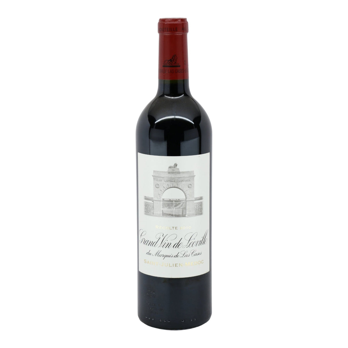 Chateau Leoville Las Cases Saint Julien 2010 red wine bottle 750mL from France