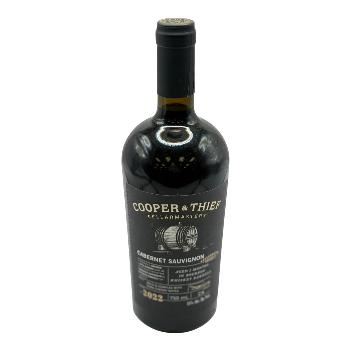 Cooper & Thief Bourbon Barrel Aged Cabernet Sauvignon red wine bottle 750mL from USA