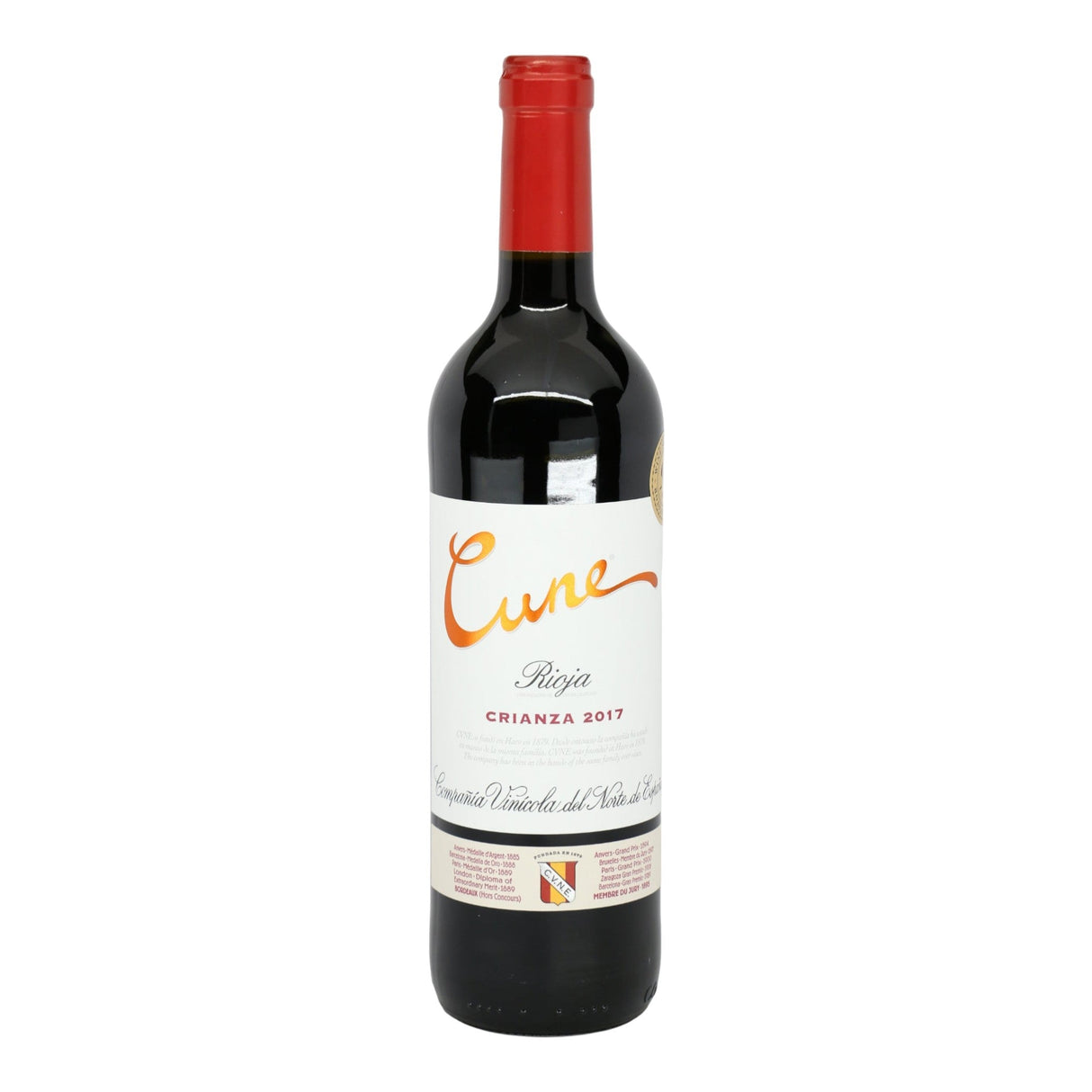 CVNE Cune Crianza Rioja 2021 red wine bottle 750mL from Spain