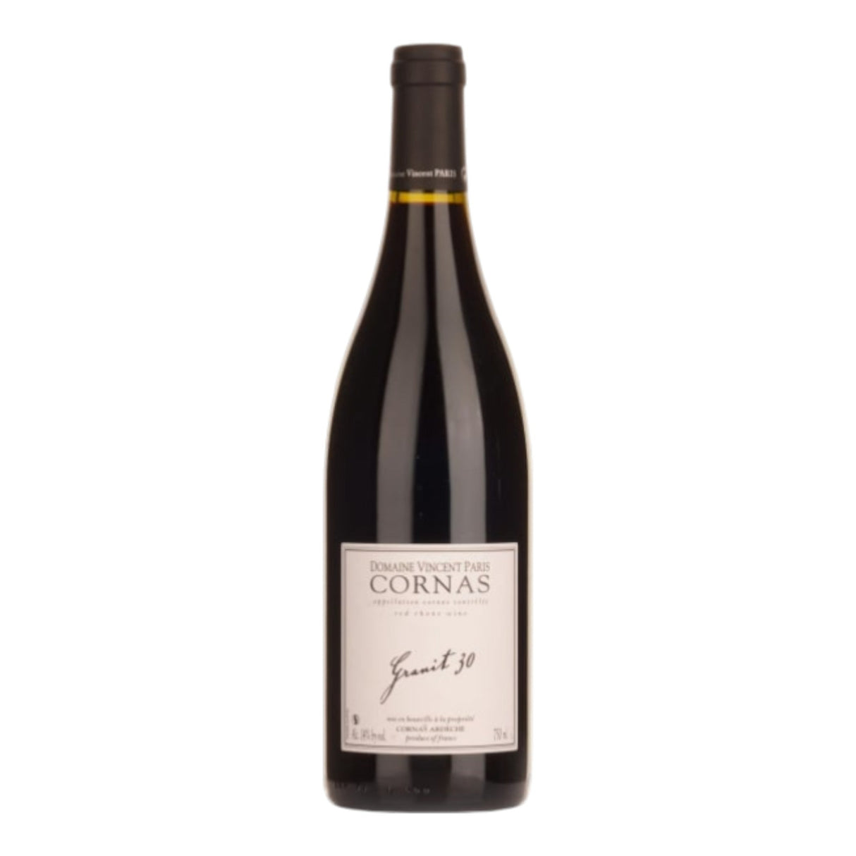 Domaine Vincent Paris Granit 30 Cornas 2023 red wine bottle 750mL from France