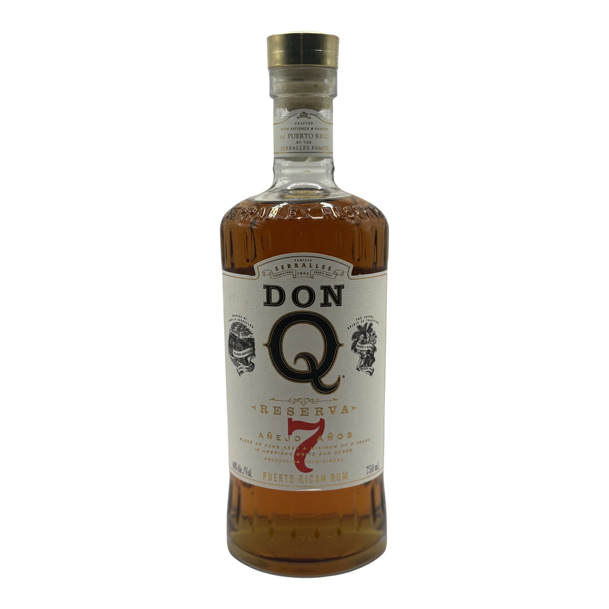Don Q 7 Year Reserva Puerto Rican Rum 750mL bottle