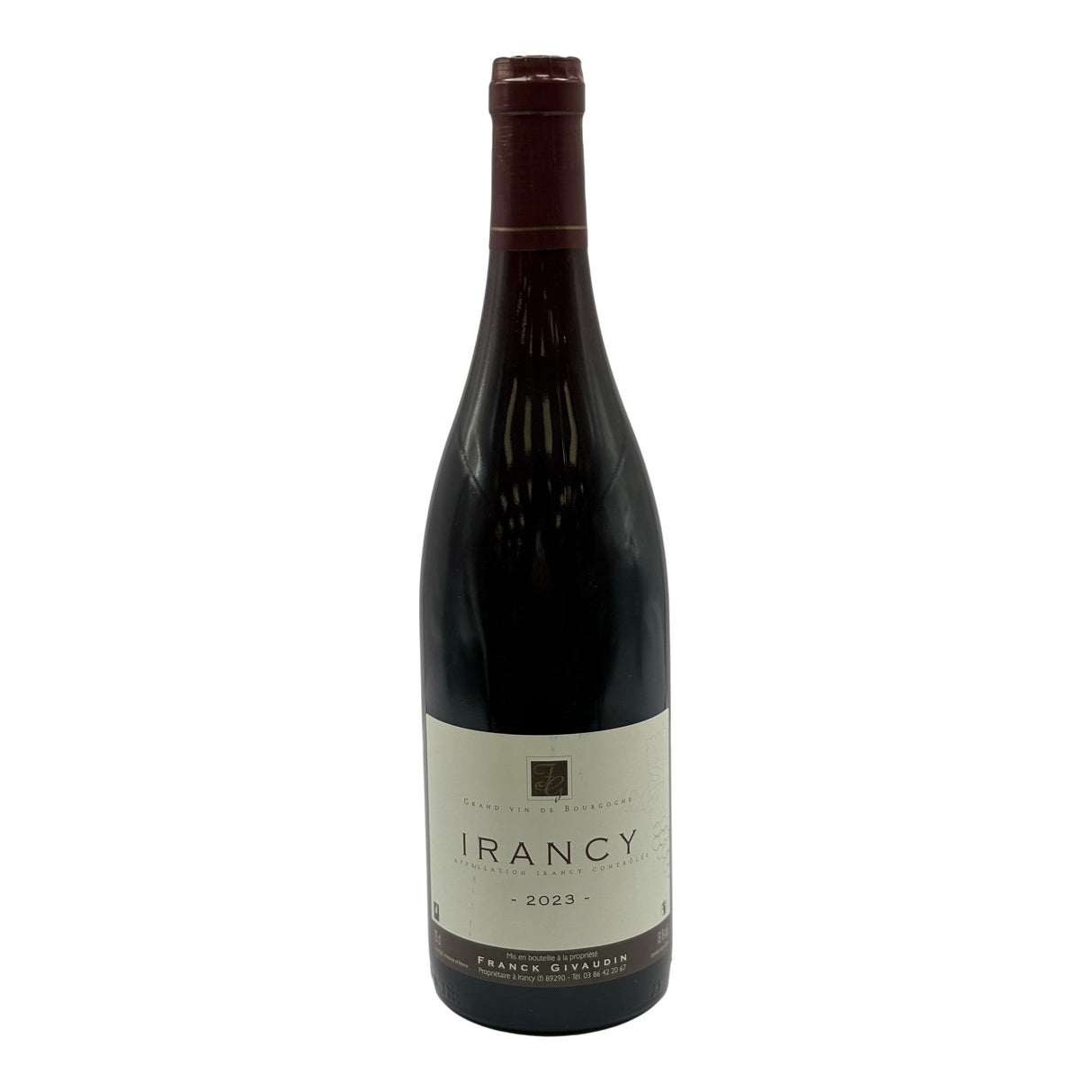 Franck Givaudin Irancy 2022 red wine bottle 750mL from France