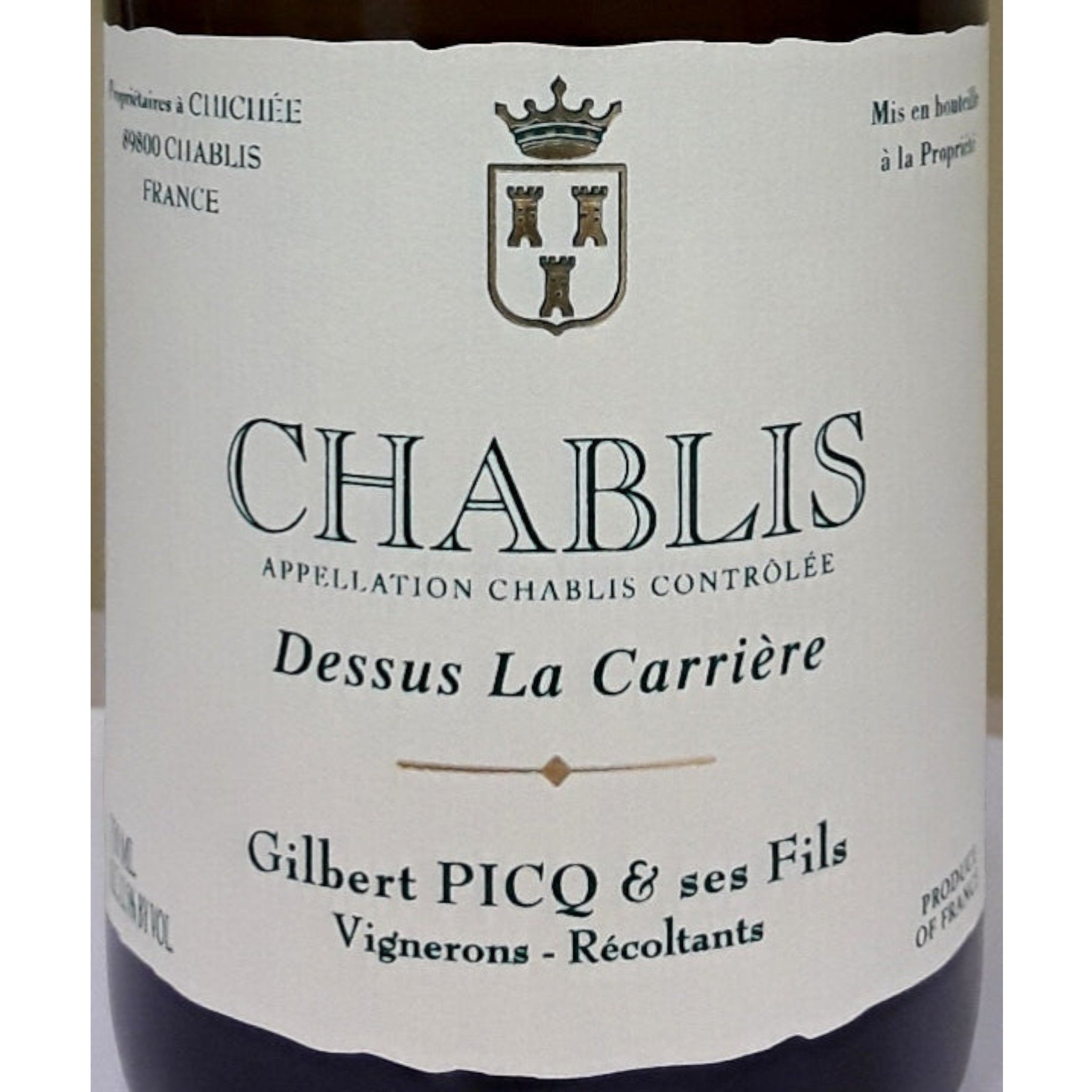 Gilbert Picq Dessus la Carriere Chablis 2023 – PJ Wine, Inc.