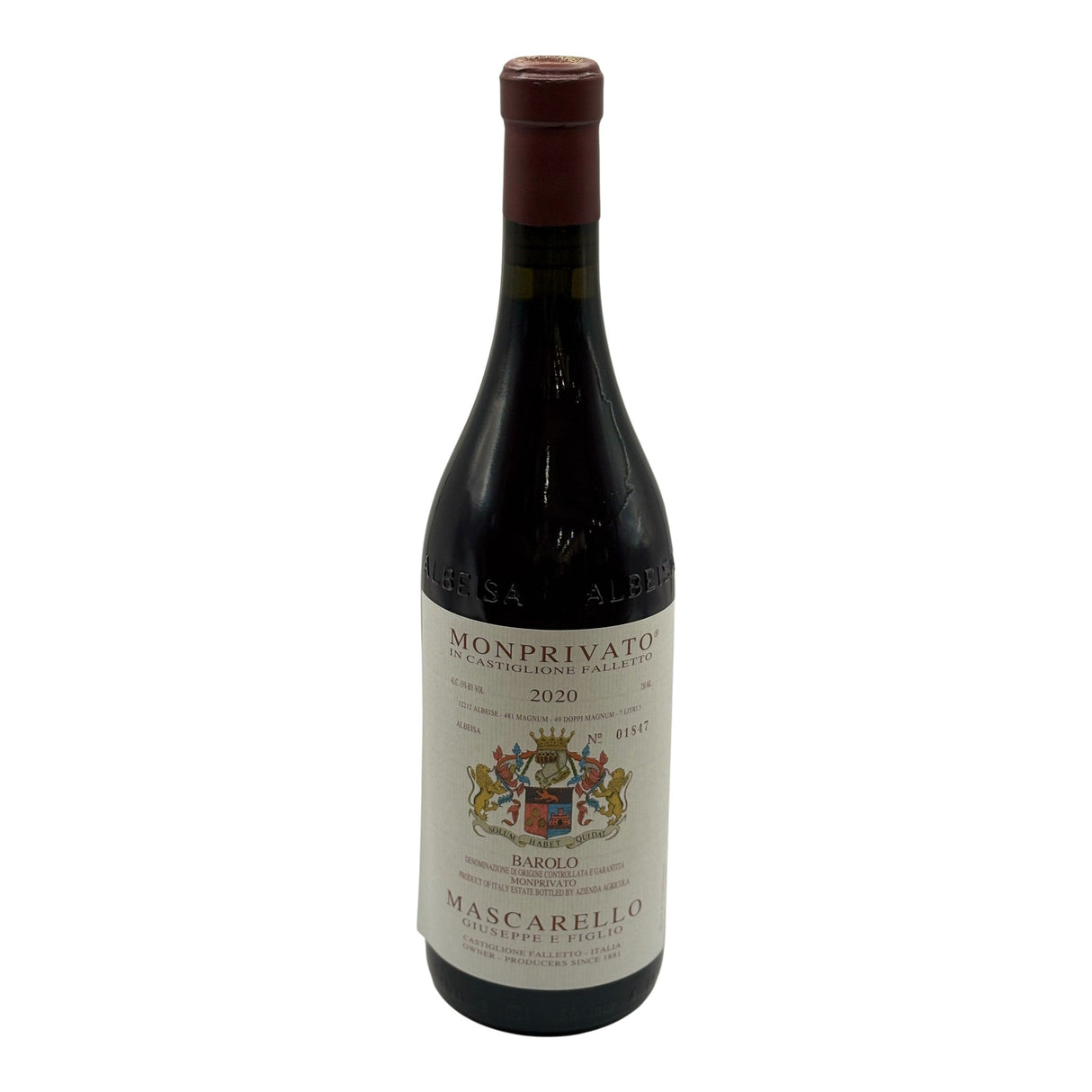 Guiseppe Mascarello Monprivato Barolo 2020 red wine bottle 750mL from Italy