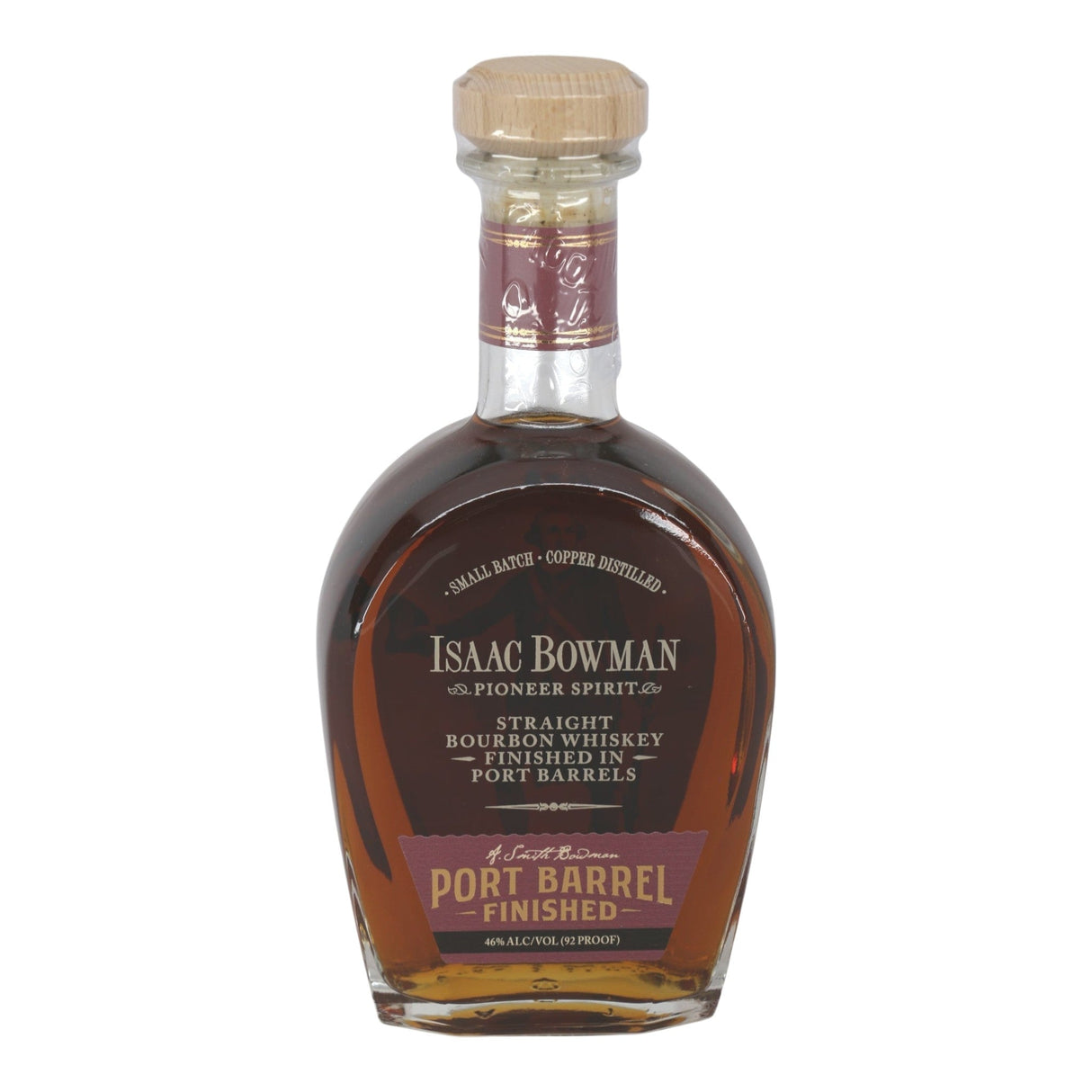 Isaac Bowman Port Barrel Finished Straight Bourbon Whiskey 750mL bottle from USA