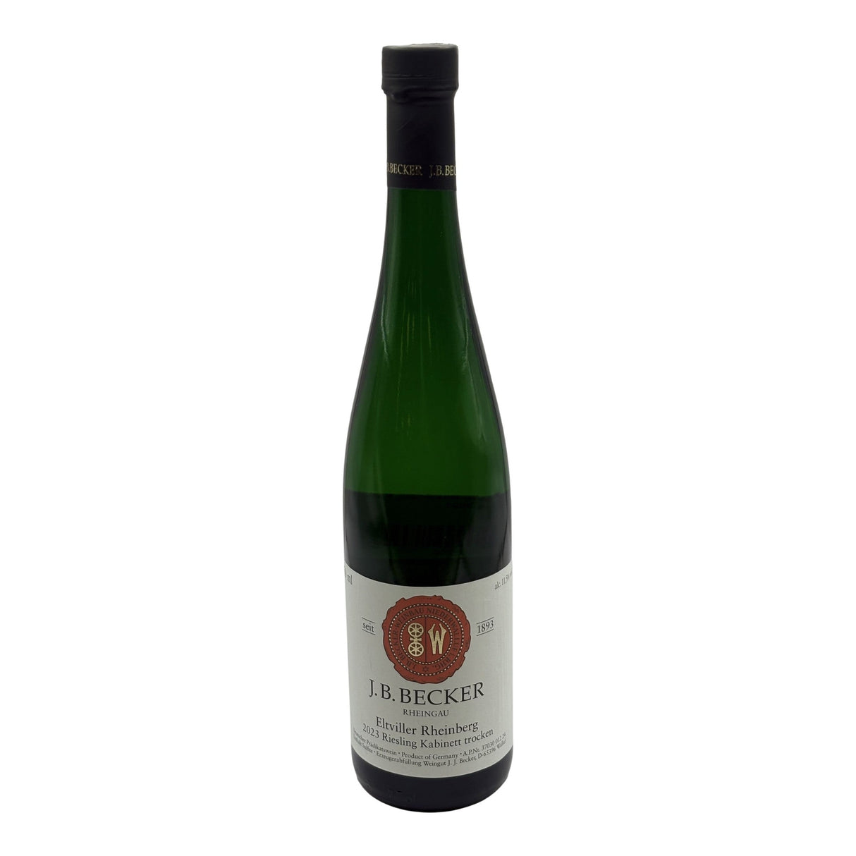 J.B. Becker Eltviller Rheinberg Kabinett Trocken Riesling 2023 white wine bottle 750mL from Germany