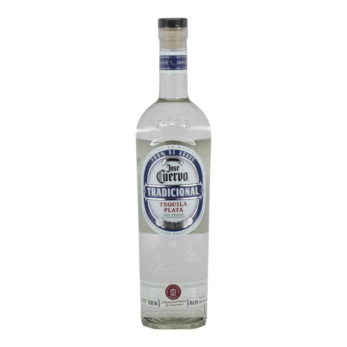 Jose Cuervo Tradicional Silver Tequila 750mL blanco tequila bottle from Mexico