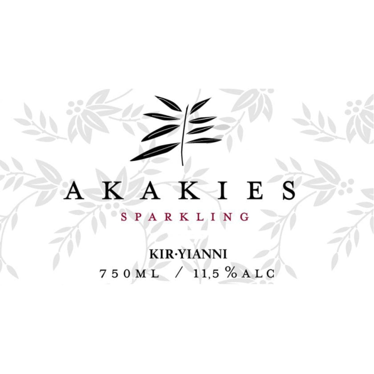 Kir Yianni Akakies Sparkling Rose 2023 bottle 750mL from Greece