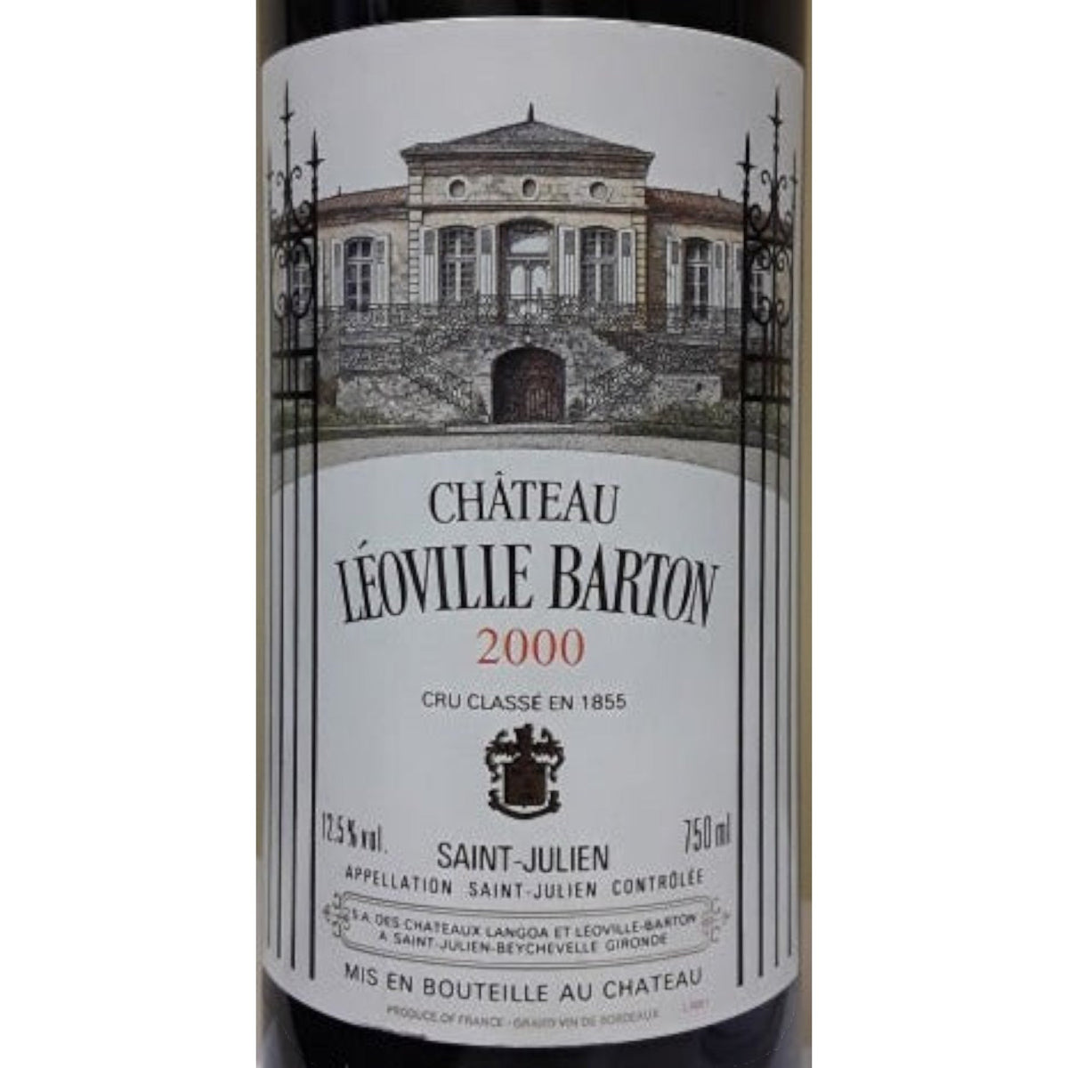 Chateau Leoville Barton Saint Julien Bordeaux 2000 – PJ Wine, Inc.