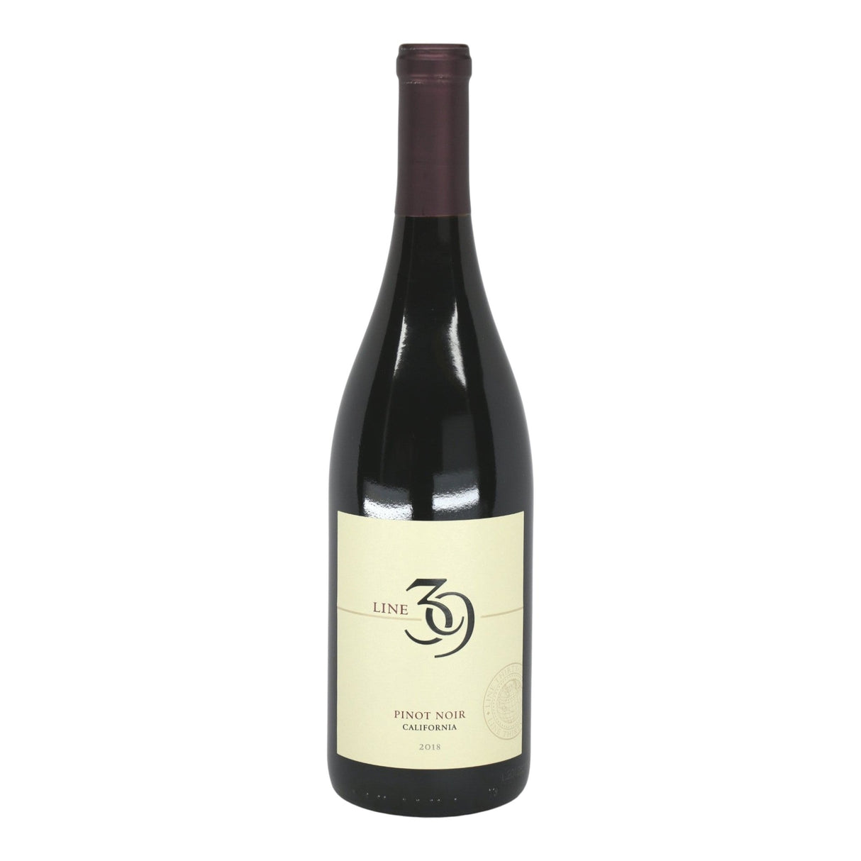 Line 39 Pinot Noir 2021 red wine bottle 750mL from USA