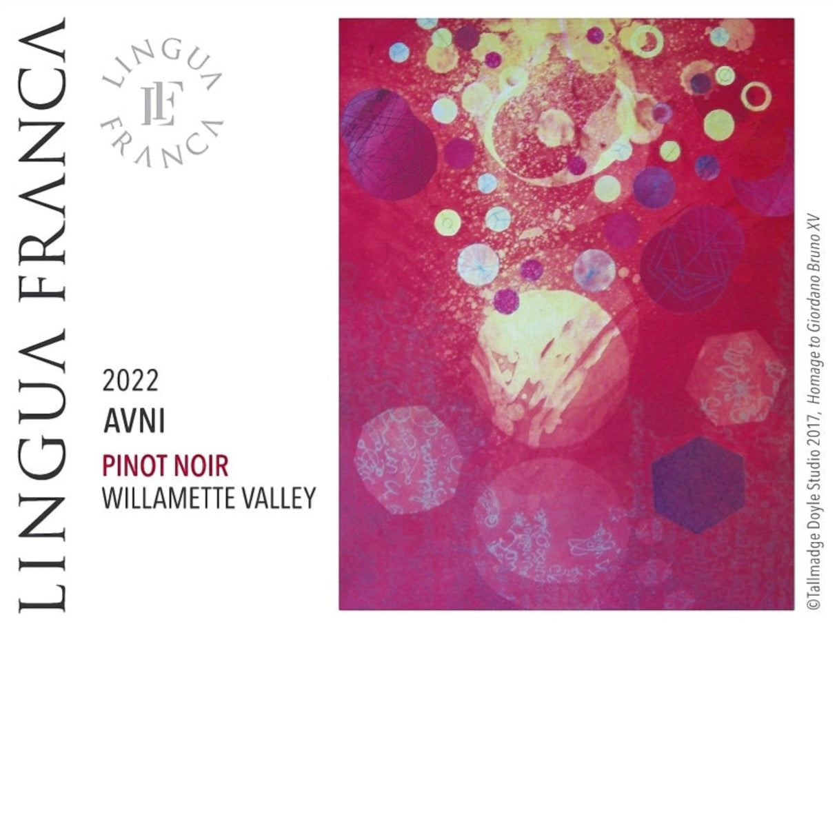 Lingua Franca Willamette Valley AVNI Pinot Noir 2023 red wine bottle 750mL from USA