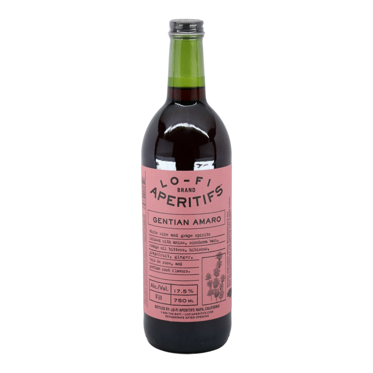 Lo-Fi Aperitifs Gentian Amaro 750mL bottle