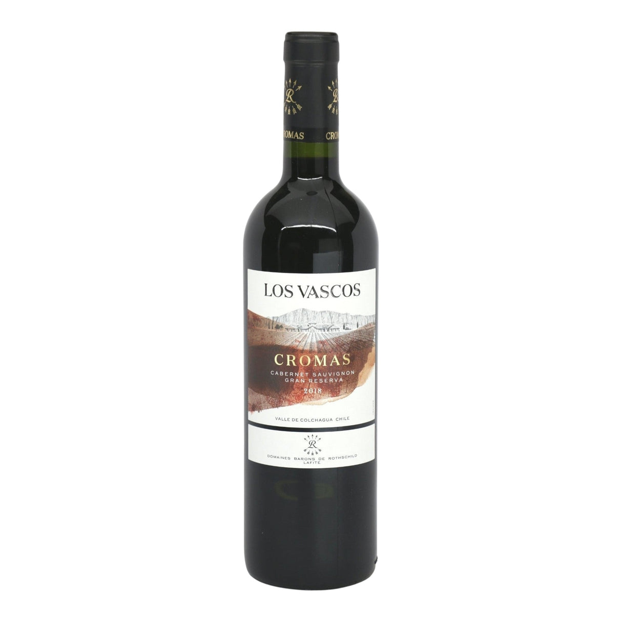 Los Vascos Cromas Grande Reserva Cabernet Sauvignon 2020 red wine bottle 750mL from Chile