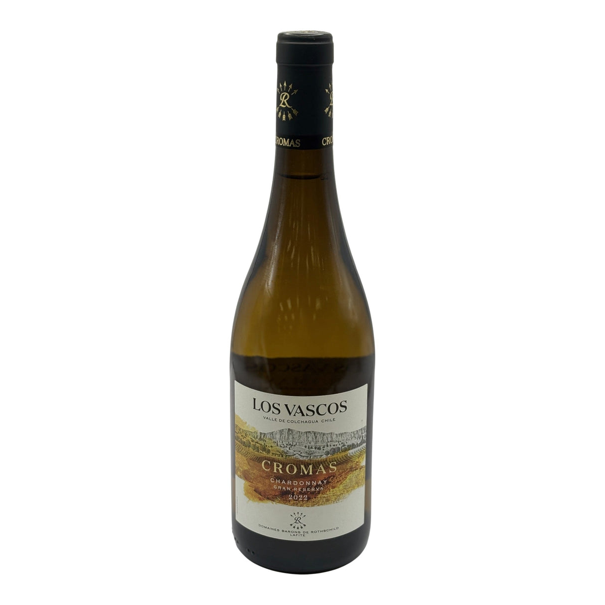 Los Vascos Cromas Grande Reserva Chardonnay 2019 white wine bottle 750mL from Chile