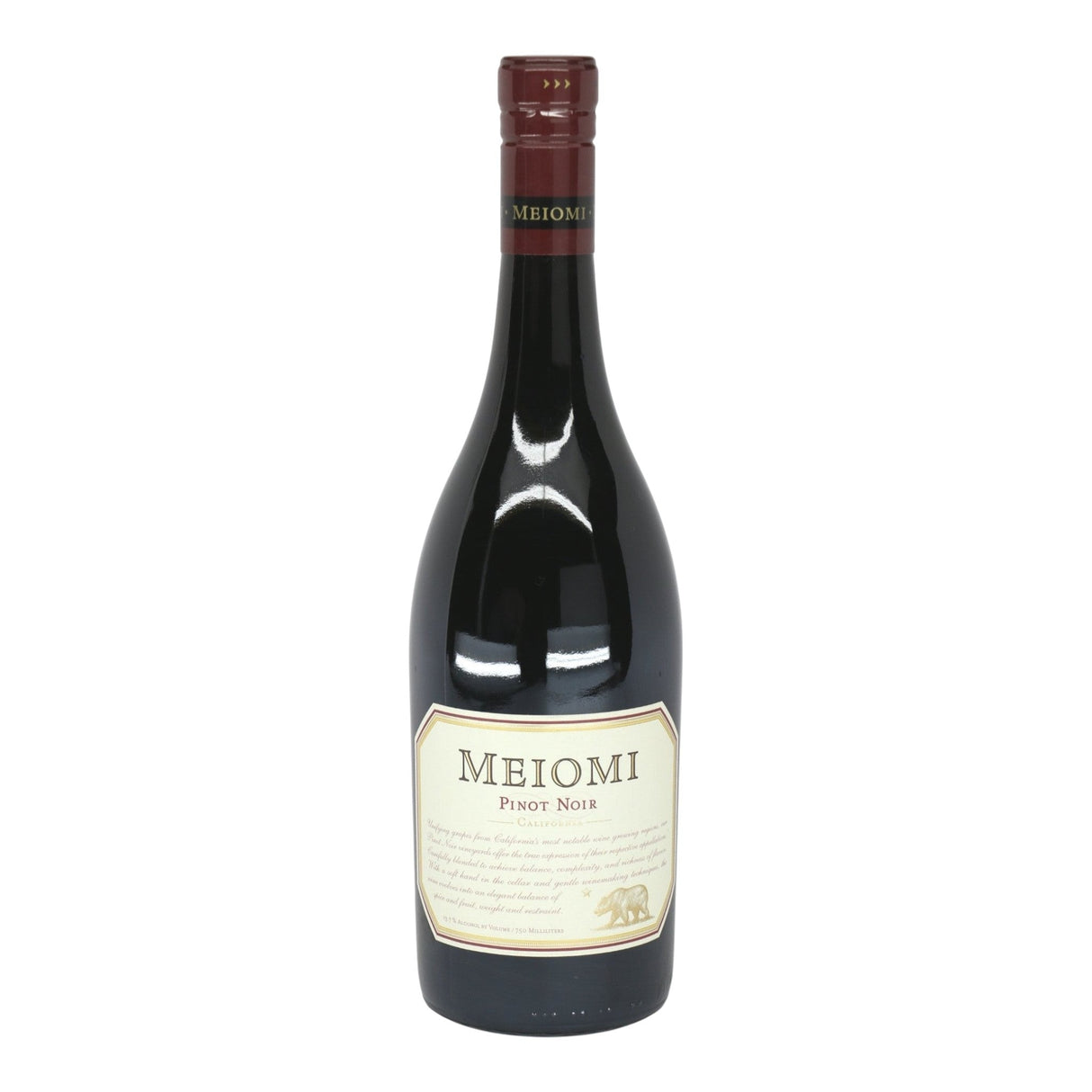 Meiomi Pinot Noir Sonoma County-Monterey-Santa Barbara NV red wine bottle 750mL from USA