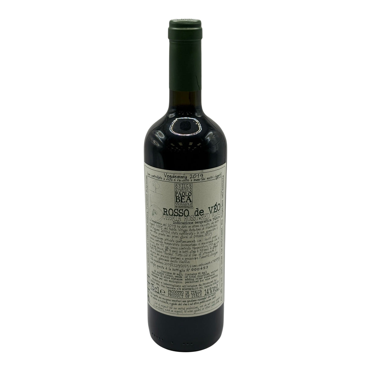 Paolo Bea Rosso de Veo 2019 bottle 750mL from Italy