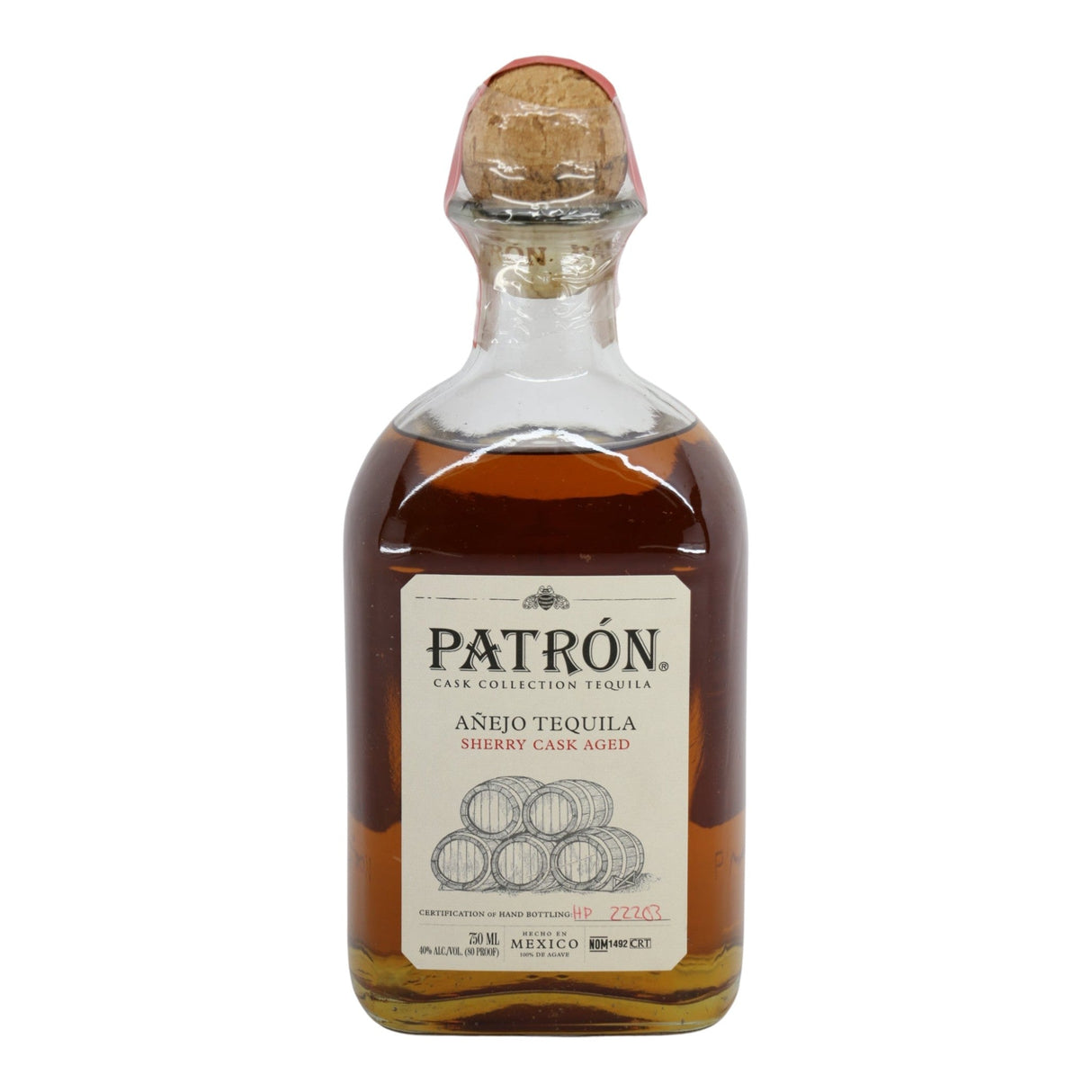 Patron Anejo Sherry Cask Tequila 750mL bottle from Mexico