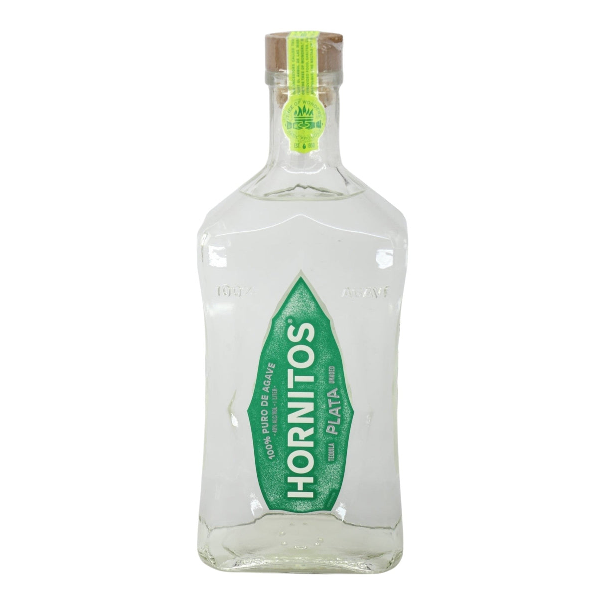 Sauza Hornitos Plata Silver Tequila 1.0L blanco tequila bottle 1L from Mexico