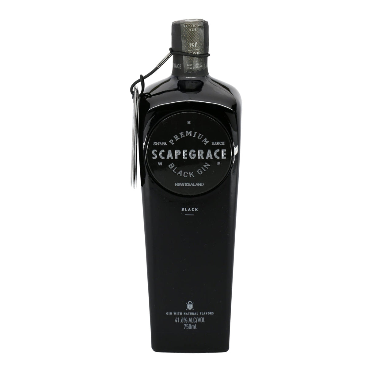Scapegrace Black Gin 750mL bottle from New Zealand