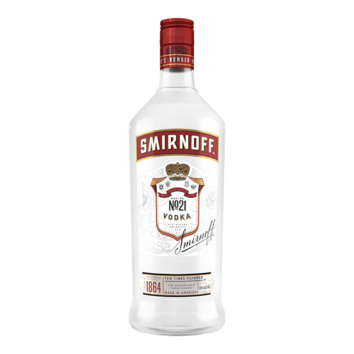 Smirnoff "80 Proof" Vodka 1.75L bottle from USA