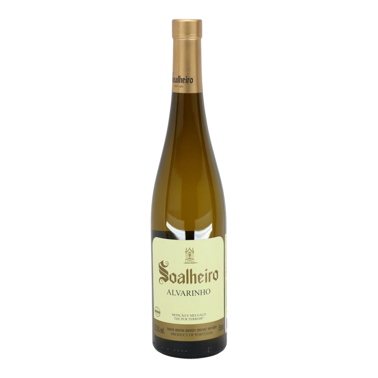 Soalheiro Alvarinho 2024 white wine bottle 750mL from Portugal