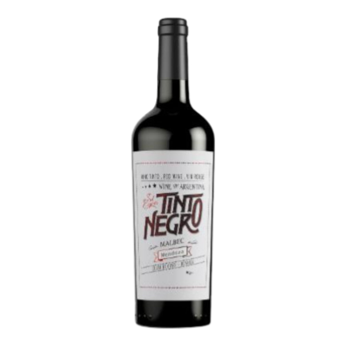 Tinto Negro Mendoza Malbec 2022 red wine bottle 750mL from Argentina