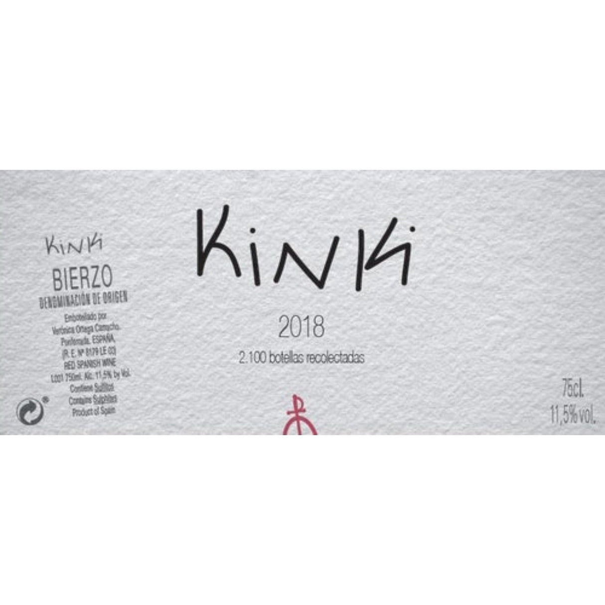 Veronica Ortega Kinki Bierzo 2023 red wine bottle 750mL from Spain