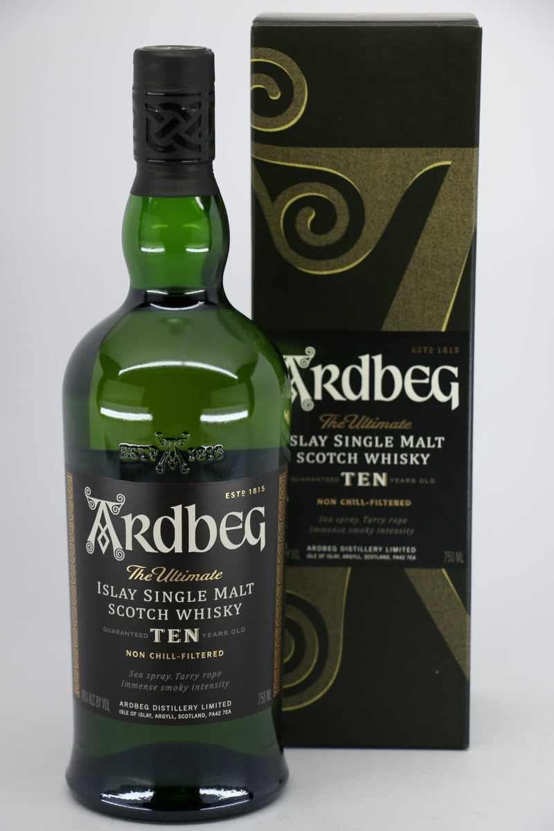Ardbeg 10 year Single Malt Scotch Whisky 750mL - Wally's Wine