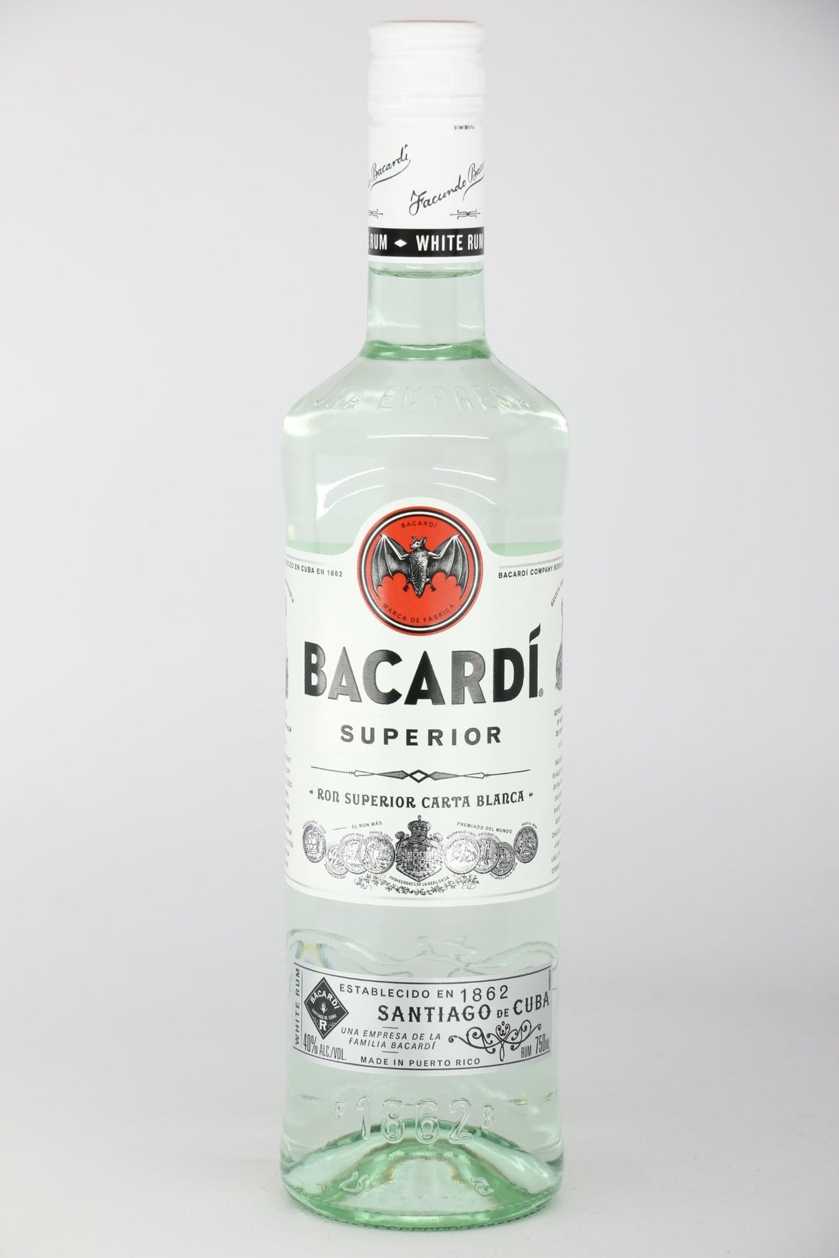 Bacardi Silver Rum 750mL bottle