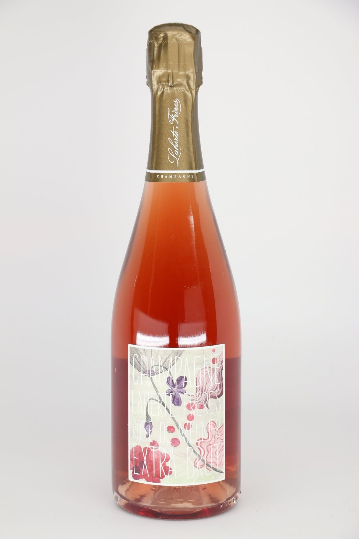 Laherte Freres Extra Brut Rose de Meunier Champagne NV bottle 750mL from France