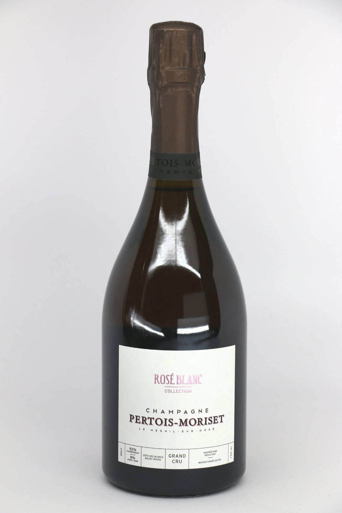 Pertois Moriset Rose Blanc Collection Grand Cru Brut Champagne NV bottle 750mL from France