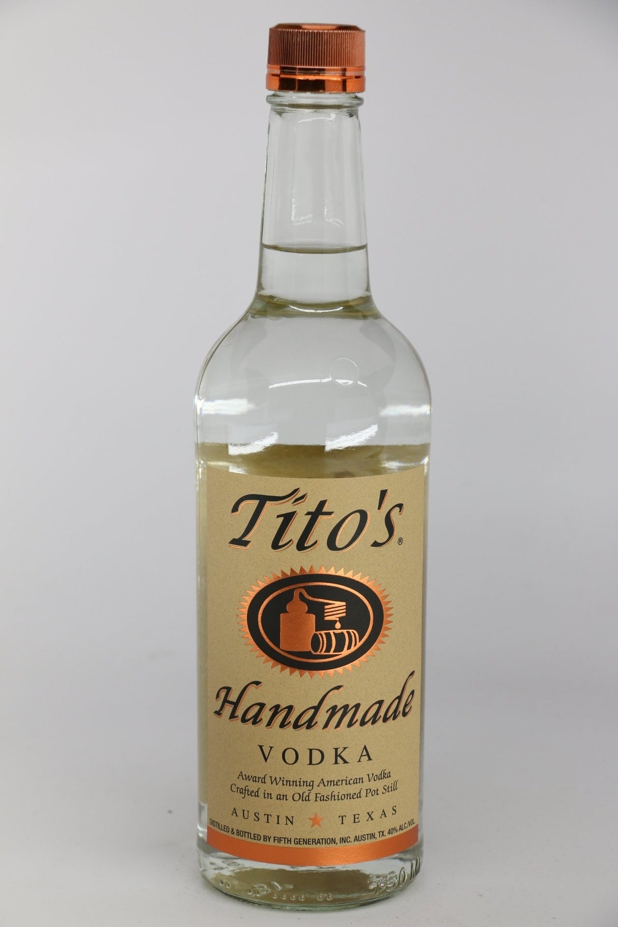 Titos Handmade Vodka 750mL bottle from USA