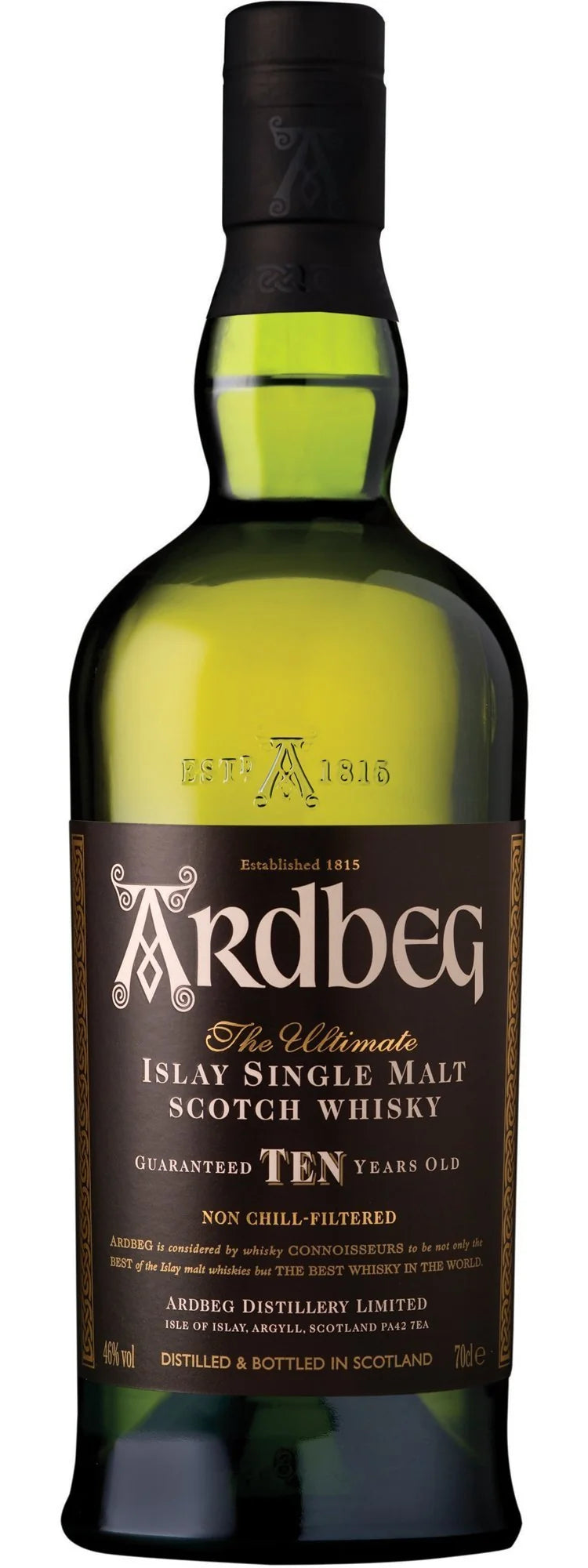 Ardbeg 10 Year Single Malt Scotch Whiskey 750mL