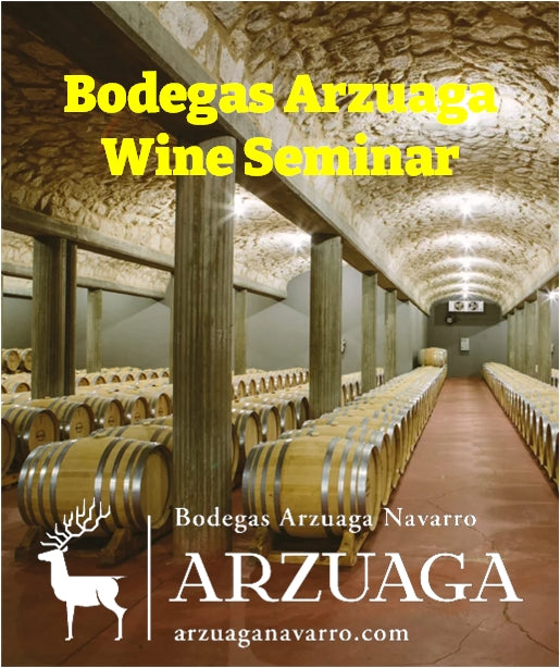 Bodegas Arzuaga Navarro Wine Seminar - Saturday September 19, 2026 Session 1 (2 - 3 pm)