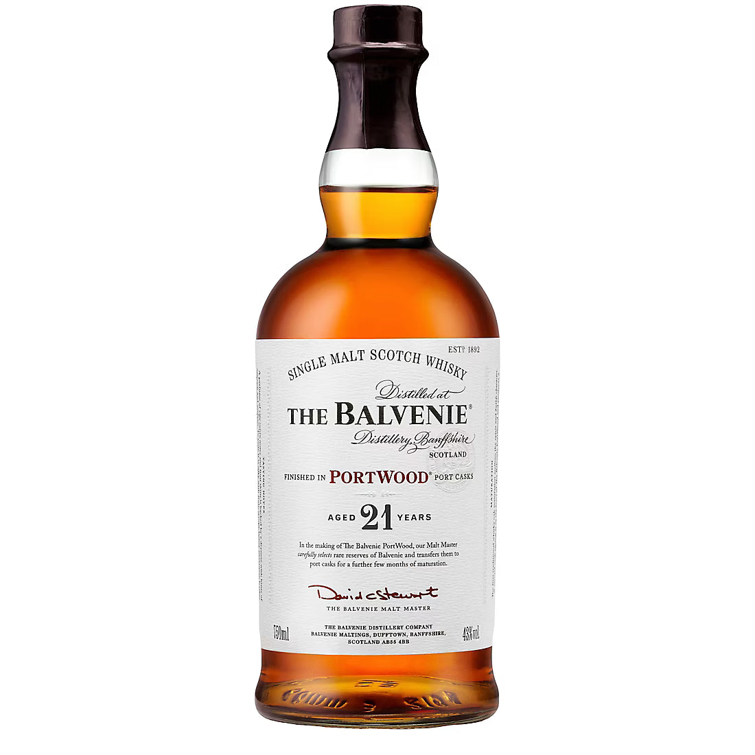 Balvenie 21 Year Port Wood Single Malt Scotch Whiskey 750mL