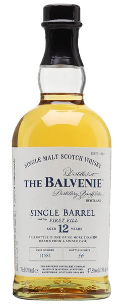 ウイスキー THE BALVENIE SINGLE MALT SCOTCH WHISKY Balvenie Single Barrel 12 Year Single Malt Scotch Whiskey 750mL