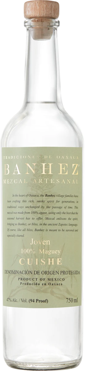 Banhez Cuishe Joven Mezcal 750mL